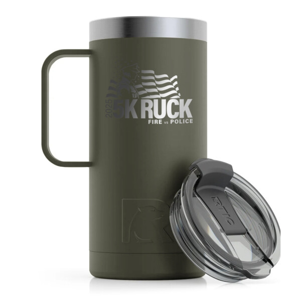 16oz Travel Mug - 5K Ruck POLICE Design Thumbnail