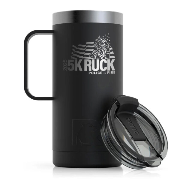 16oz Travel Mug - 5K Ruck FIRE Design Thumbnail