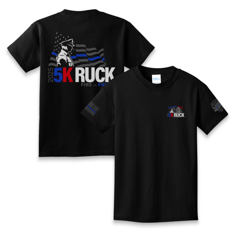 PORT & COMPANY - YOUTH Core Cotton S/S T-Shirt - POLICE Thumbnail