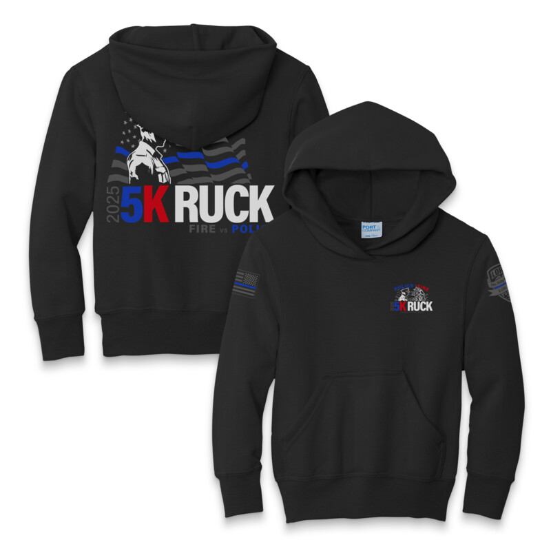 PORT & COMPANY - YOUTH Core Fleece Pullover Hoodie - POLICE Thumbnail