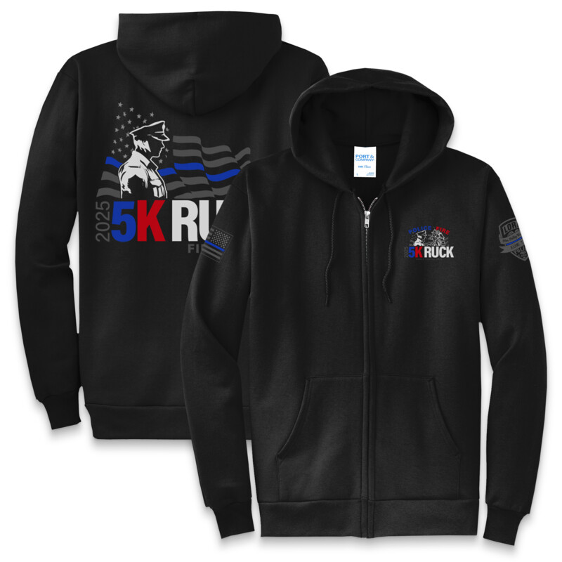 PORT & COMPANY - Core Fleece Full-Zip Hoodie - POLICE Thumbnail