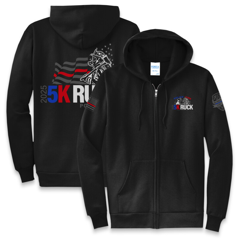 PORT & COMPANY - Core Fleece Full-Zip Hoodie - FIRE Thumbnail