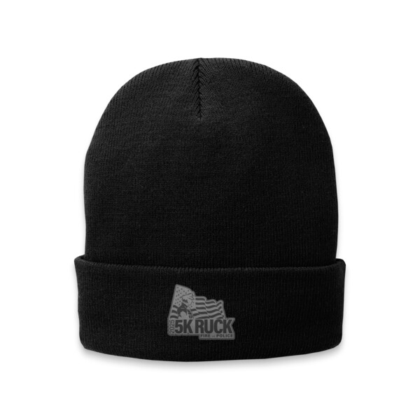 PORT & COMPANY - Fleece Lined Knit Cap - POLICE Thumbnail